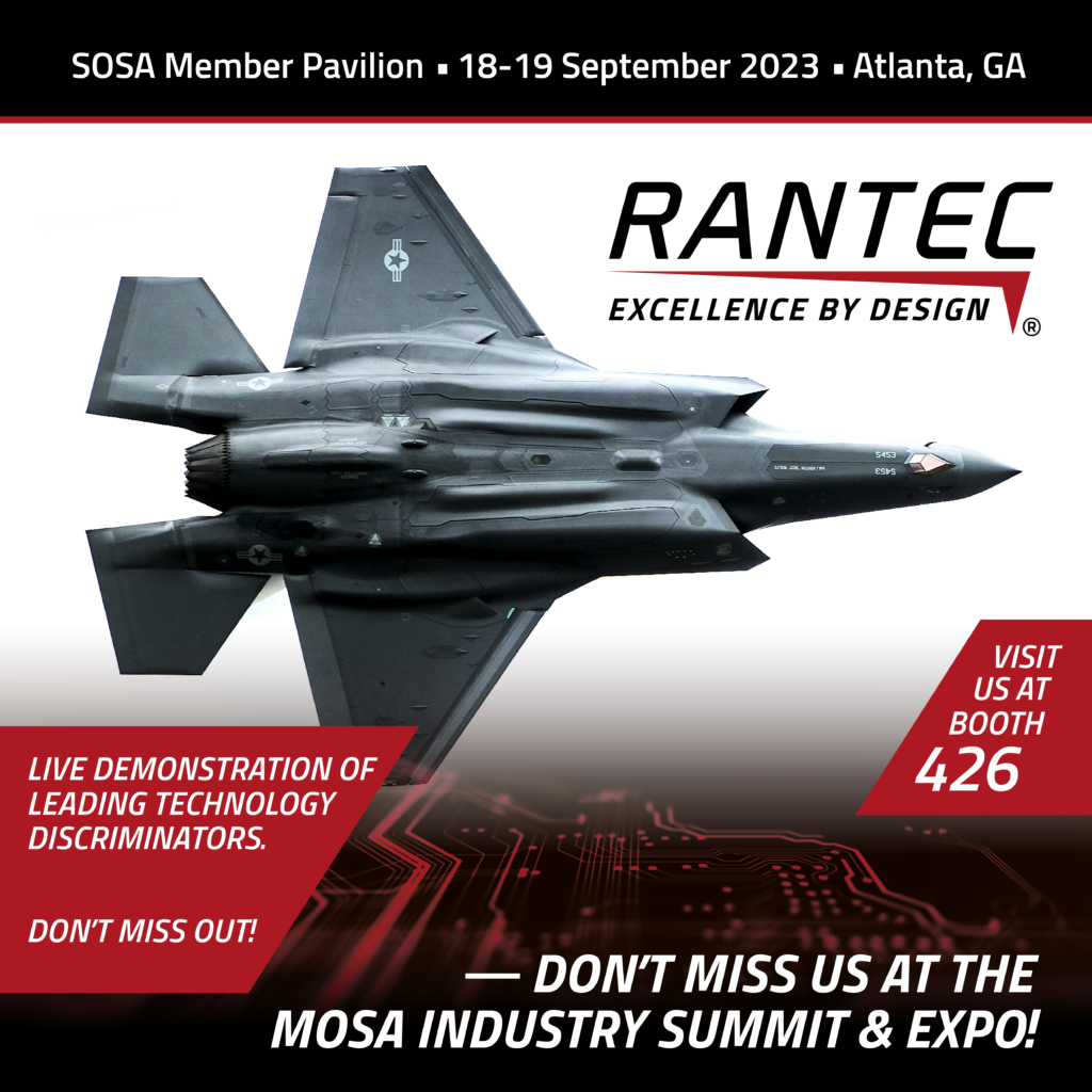 Rantec will be at the MOSA Industry Summit and Expo on September 18-19 in Atlanta, GA. 